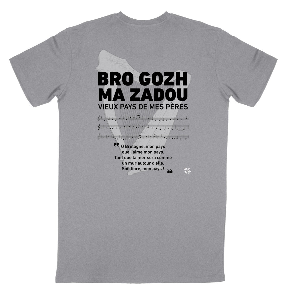 T-shirt Bretagne hymne breton bro gozh ma zadou