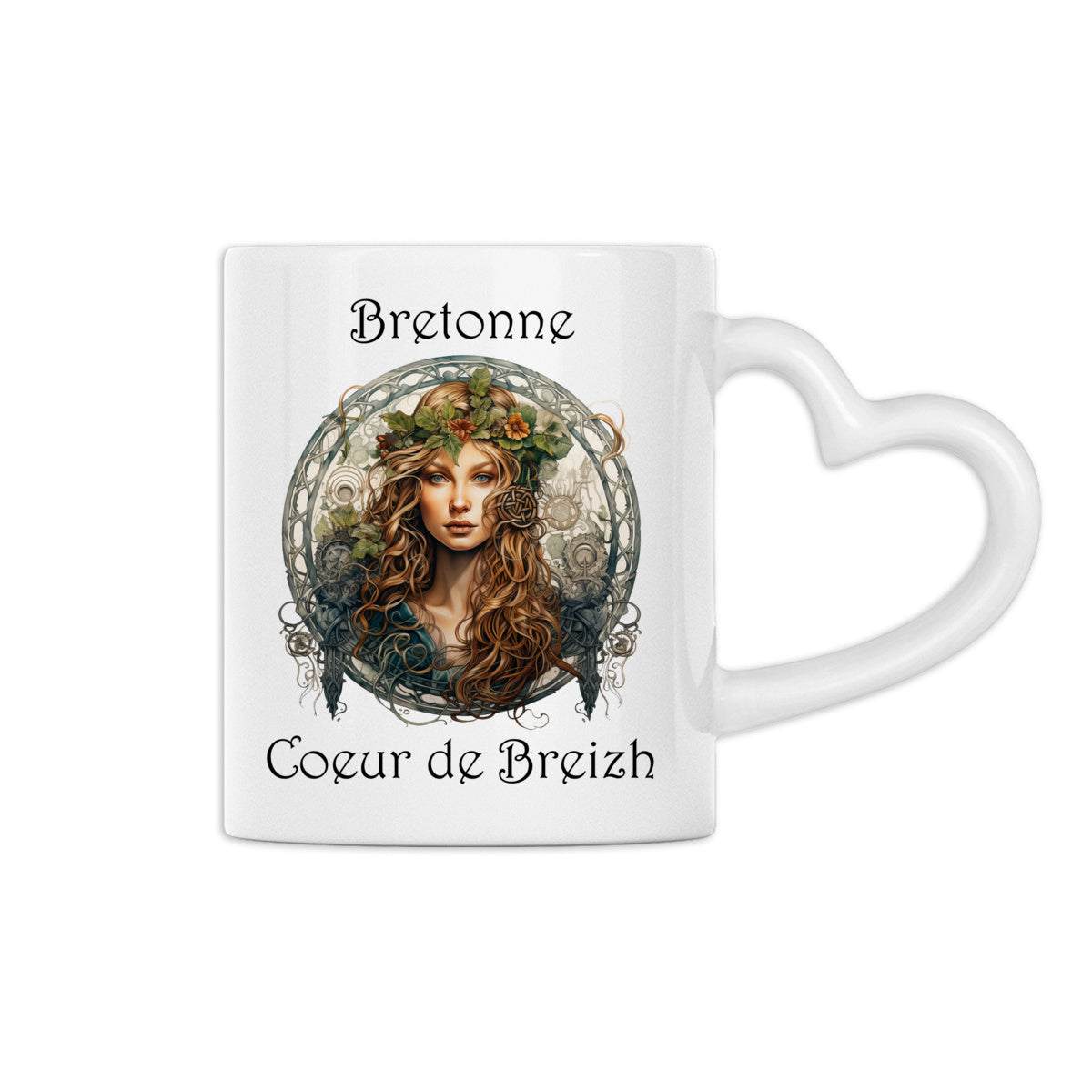 Mug en Céramique "Breton" – Anse Cœur & Design Authentique