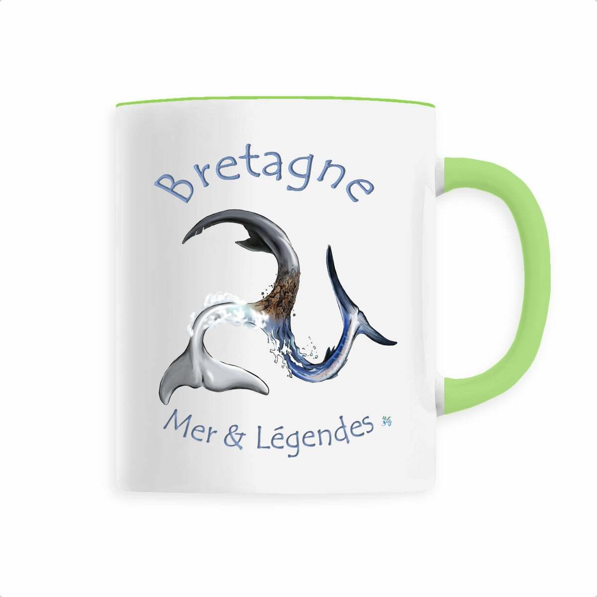 Mug céramique breton : Mer et légendes