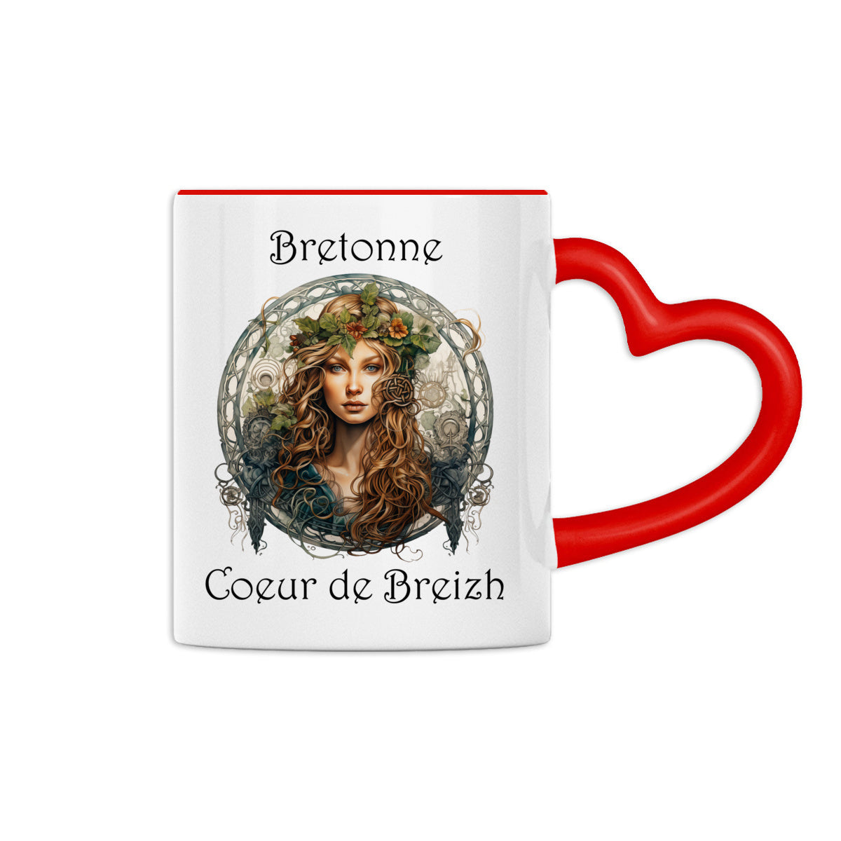 Mug en Céramique "Breton" – Anse Cœur & Design Authentique