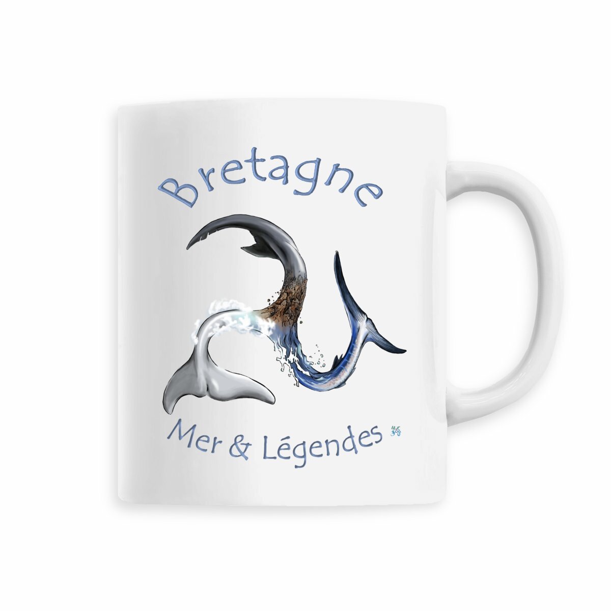 Mug céramique breton : Mer et légendes