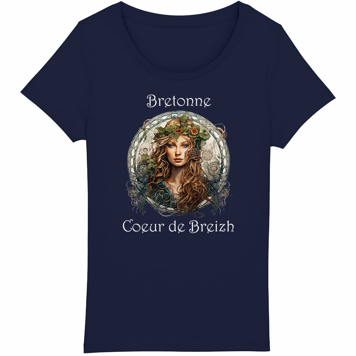 T-shirt Femme Bretonne coeur de breizh