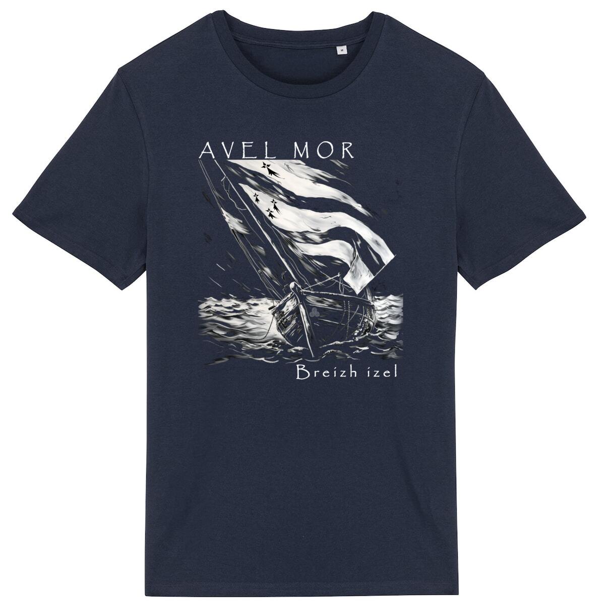 T-shirt Bretagne : le vent dans les voiles