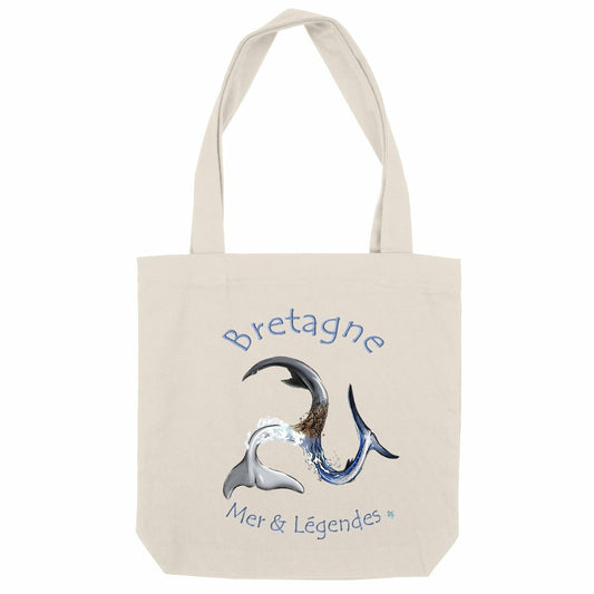 Totebag - BIO - 100% recyclé - triskel marin bretagne